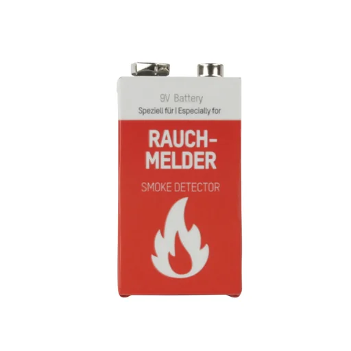 "Lithium 9V block smoke detector battery image"