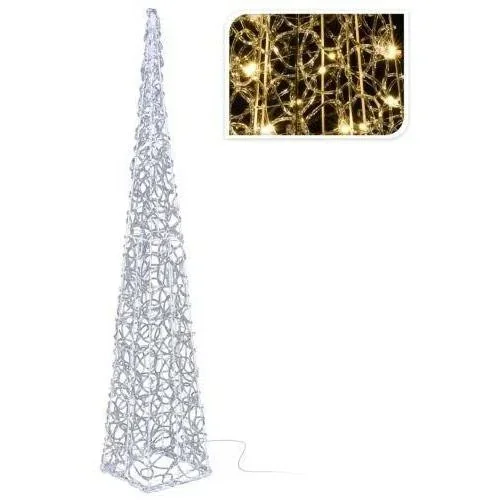 "LED illuminated cone Christmas lights warm white indoor/outdoor 90 cm IP44 image"