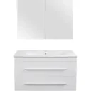 Bathroom furniture Style 90cm - Mat White