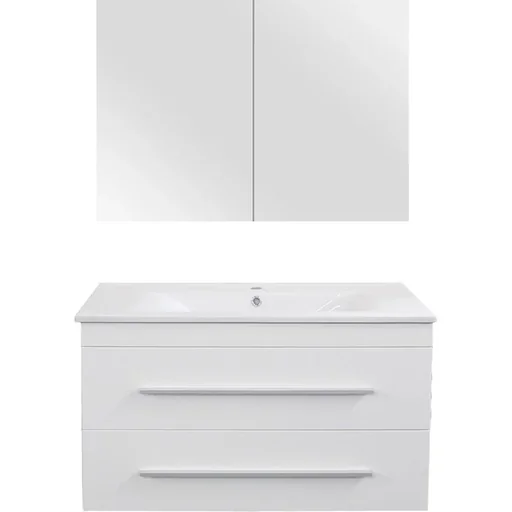 "Bathroom furniture Style 90cm - Mat White image"