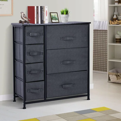 "Drawer cabinet storage cabinet with 7 foldable fabric drawers image"