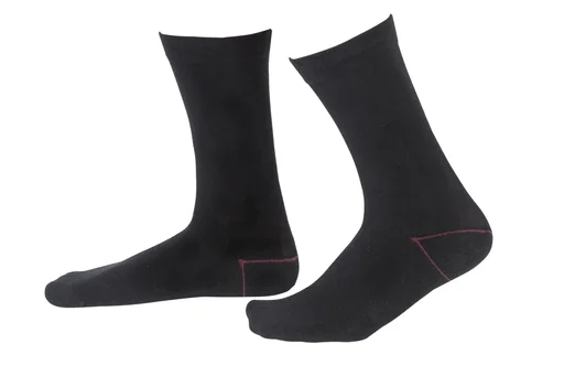 "Socks with extra wide cuffs, 3-pack, color black, size 39/42 image"