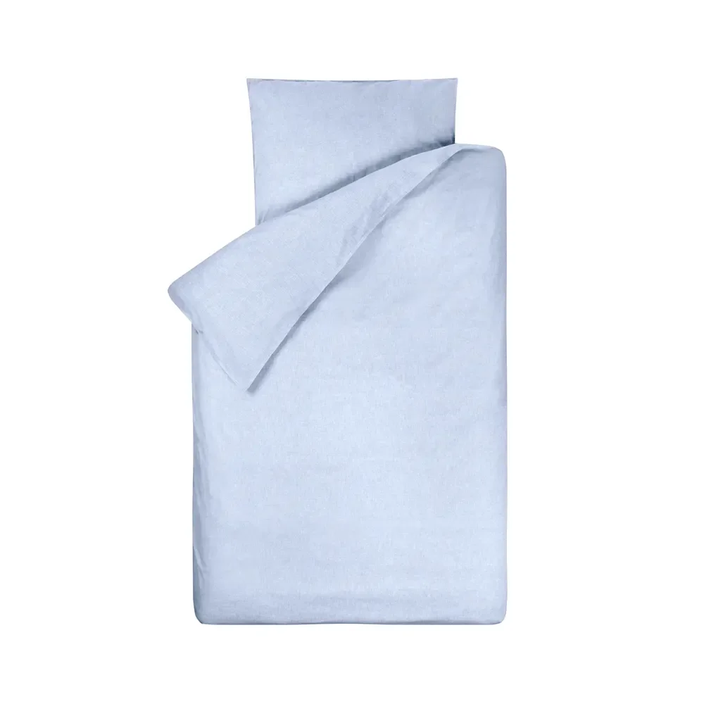Bink becquet linge de lit Bo uni bleu ciel 100 x 135