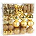 Christmas balls - Christmas tree decorations - gold 103 pieces