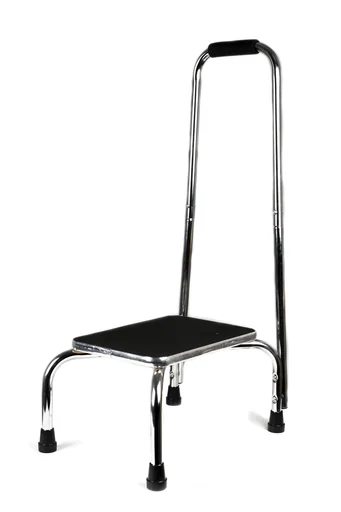 "Marche avec poignée réglable en hauteur, chromée, 88-108 cm image"