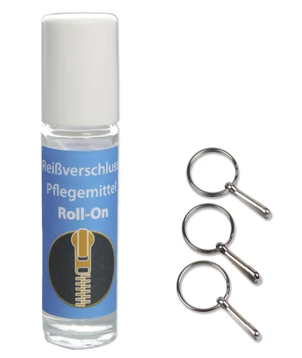 "Zipper gripper & zipper care product roll-on set image"