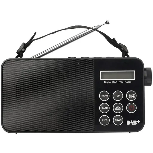 "Portable radio with FM and DAB+ reception image"
