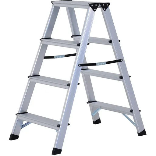 "Stepladder aluminum ladder folding step 4 steps image"