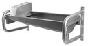 Heatable trough drinker 100cm made of stainless steel, with wall bracket