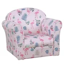 Children's armchair with flamingo pattern