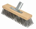 Steel wire broom, 30 cm with metal handle holder