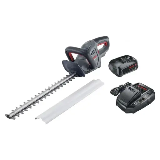 "18 V BOSCH HOME AND GARDEN COMPATIBLE Taille-haie sans fil HT 1845 - avec batterie et chargeur image"
