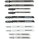 10-piece jigsaw blade set for wood/metal