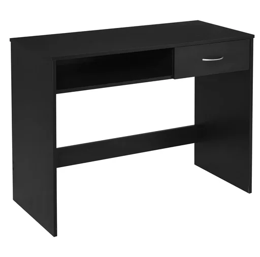 "Desk with shelf drawer computer desk office desk work table large storage space industrial style E1 chipboard M image"