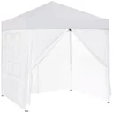 Pavilion 3x3m folding pavilion 4 side walls with window door with zipper marquee garden tent pop-up pavilion incl. He