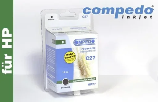 "Printer cartridge for HP 27 black image"