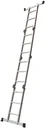 Aluminum multi-purpose ladder 4x3 rungs