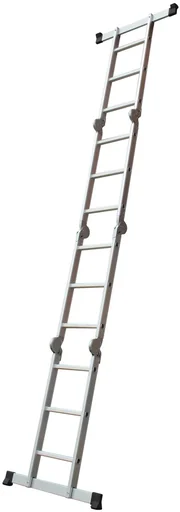 "Aluminum multi-purpose ladder 4x3 rungs image"