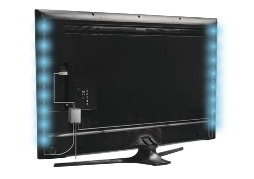 "LED color changing TV stripe 2 x 0.5 m including remote control image"