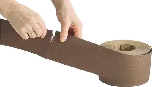 "Corundum sandpaper in rolls 50 m - roll width 115 mm - K60 image"