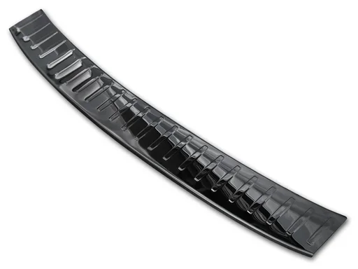 "Stainless steel loading sill protection, BMW X3 F25 FL (also for M-package), 2014-2017 - high-gloss black. image"