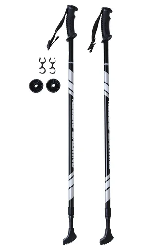 "Telescopic hiking and trekking poles, adjustable up to 140 cm image"
