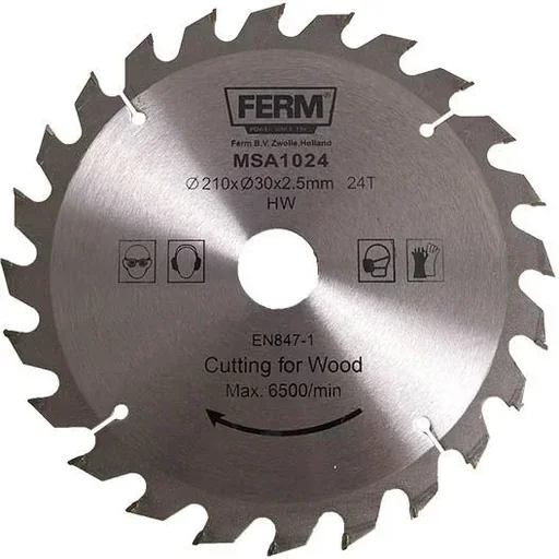 "MSA1024 saw blade 210 x 30/16/18 (24Z) TCT image"