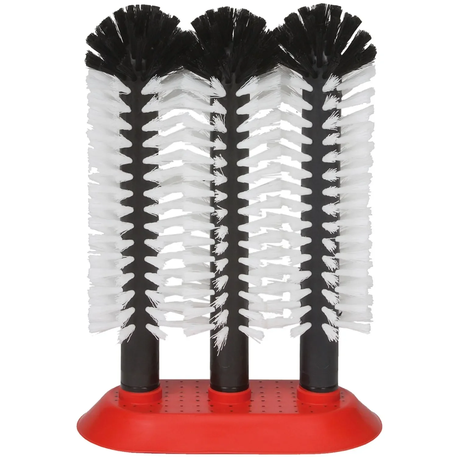 "Lave verre brosse, Brosses de nettoyage pour verre - avec plaque à ventouses, 3 x 25 cm image"