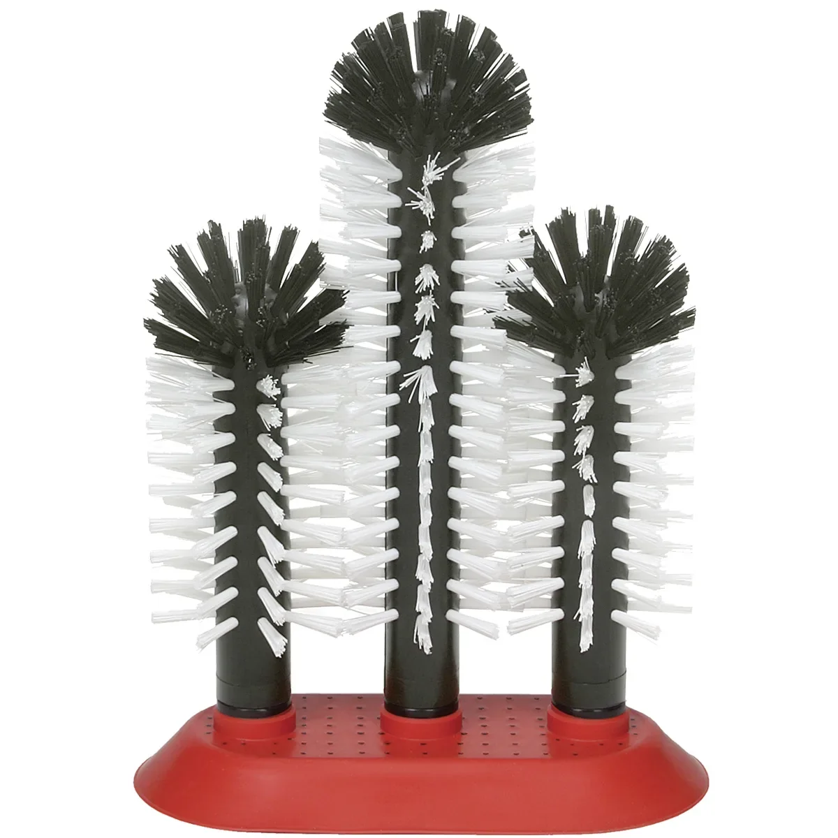"Lave verre brosse, Brosses de nettoyage pour verre - avec plaque à ventouses, 2 x 18 cm + 1 x 25 cm image"
