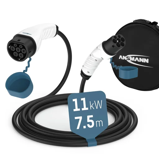 "Car charging cable 11KW TYPE 2 MODE 3 16A 750 cm image"