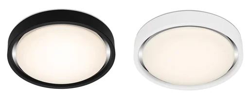 "LED ceiling light, round, Ø 36 cm, CCT, motion sensor, 30 watts, black image"