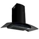 Wall hood 756 m³/h 90 cm stainless steel black