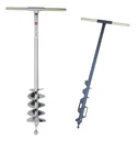 Earth auger, 70 mm Ø with wooden handle