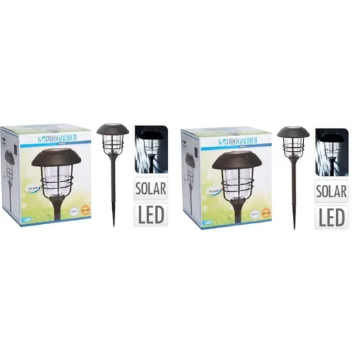 "2x Progarden solar garden light 170 x 58.5 cm - aluminum with glass image"