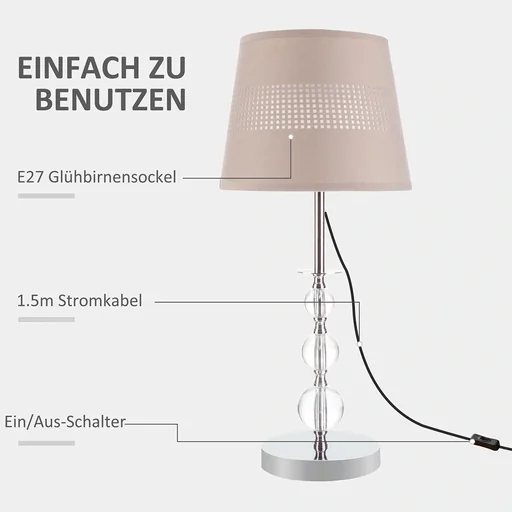 "Table lamp bedside lamp 54 cm D image"