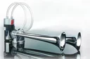 Two-tone compressor fanfare/ 12 Volt - air horn with mounting material