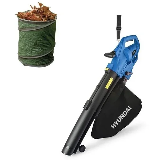 "3-in-1 leaf blower 3000W - shredder - piston - vacuum with garden waste bag 30L image"