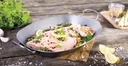 Iron pan with handles oval, 37.5 cm