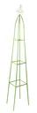 Plant stand, green, dimensions 31 x 31 x 200 cm
