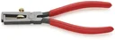 Wire stripping pliers with opening spring, universal plastic-coated, black atramentized, 160 mm