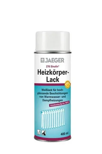 "Radiator paint spray 400 ml, white satin gloss image"