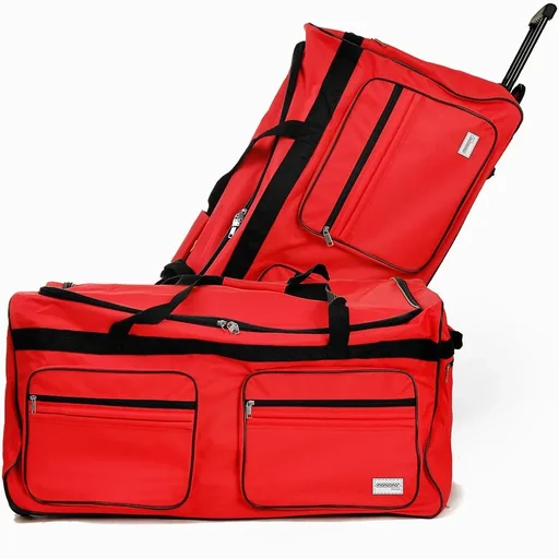 "XXL travel bag with trolley function red 160 L image"