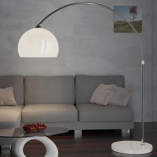 "Floor lamp -220cm adjustable with marble base image"