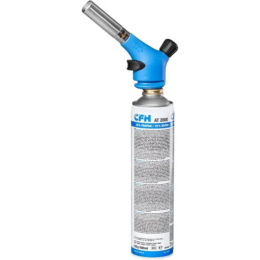 "Powerful hand soldering tool for soft and hard soldering - 360° rotatable - piezo igniter image"
