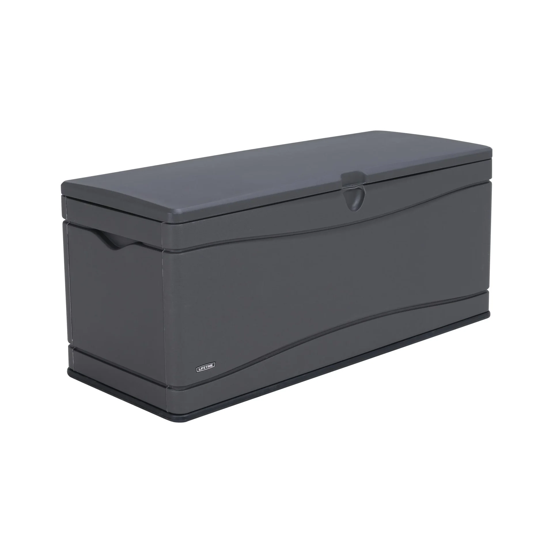 "Coffre de rangement 495 L gris 152.5×61×67 cm – coffre de rangement résistant aux intempéries en HDPE image"