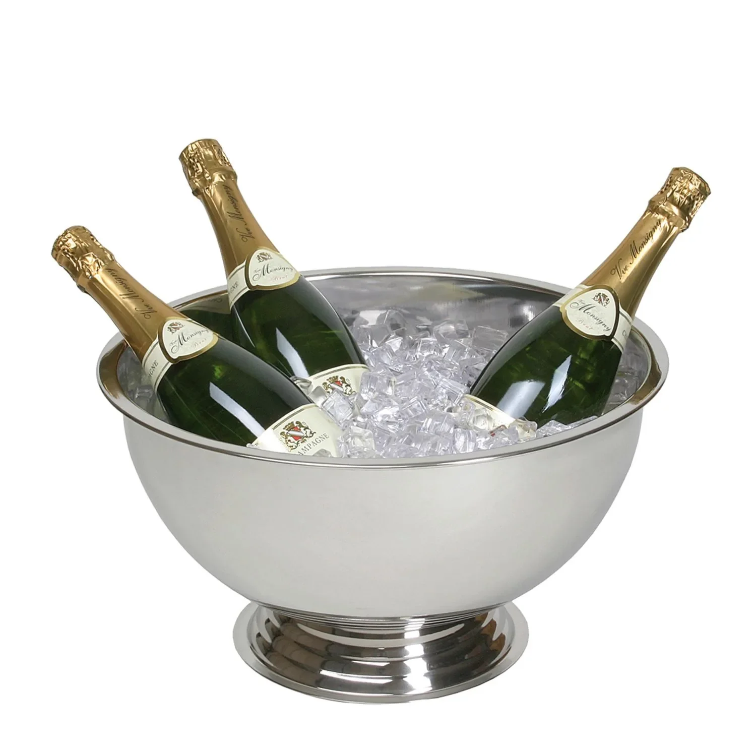 "Vin mousseux & champagne - Refroidisseur de vin mousseux - Bol à champagne - Acier inoxydable image"