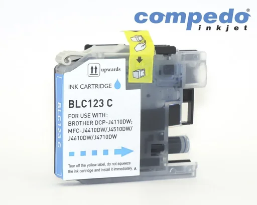 "Printer cartridge for Brother LC123Y08 yellow image"