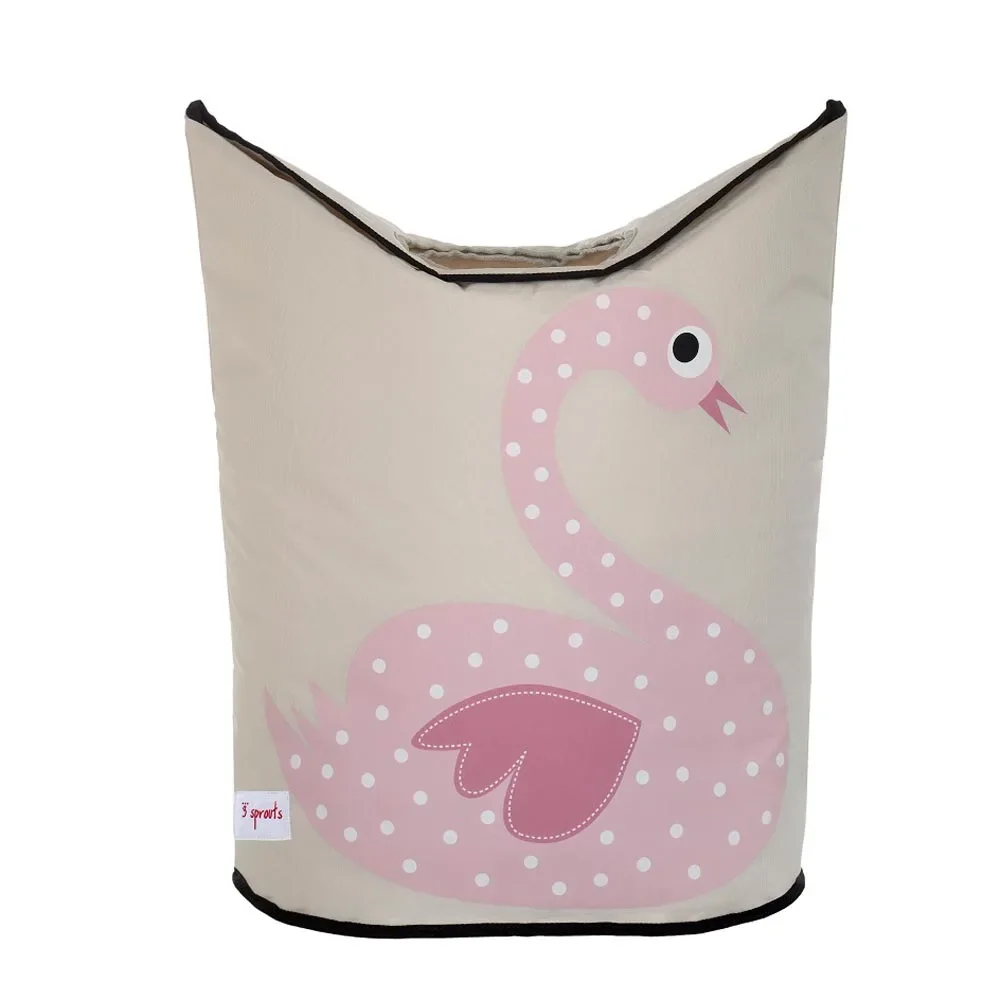"3 Sprouts Panier à linge Cygne image"