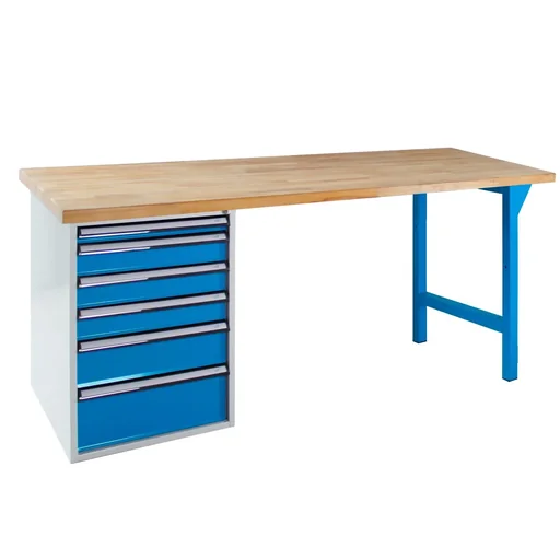 "Workbench 2000 with drawer box, 6 drawers image"