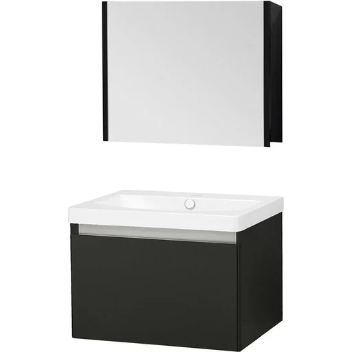 "Bathroom furniture Stripe 60cm - black image"